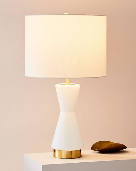 Metalized glass 2024 table lamp