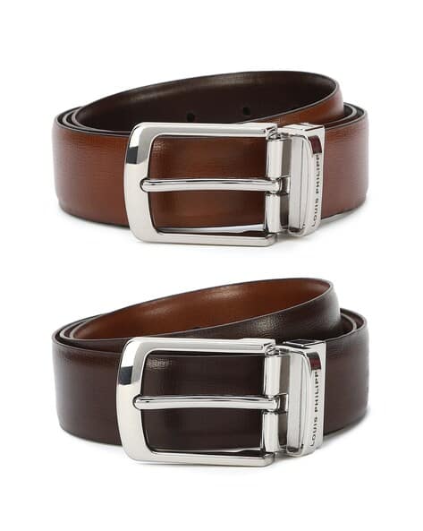 LOUIS PHILIPPE Belt with Buckle Closure