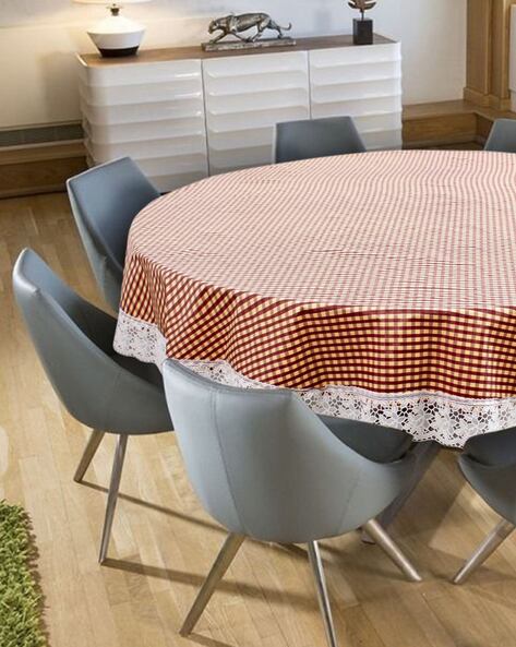 Beige Table Covers Runners, Round Dining Table Cover 6 Seater