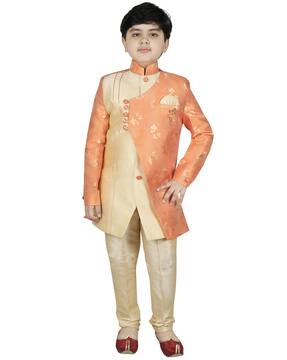 Orange Kurta Sets for Boys by SG YUVRAJ 