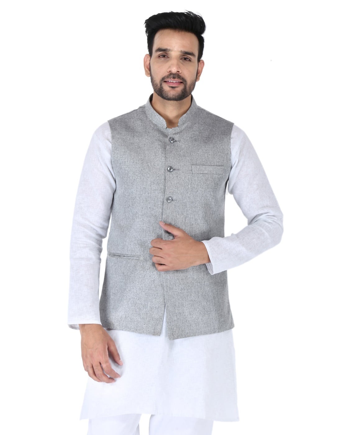 grey colour modi jacket