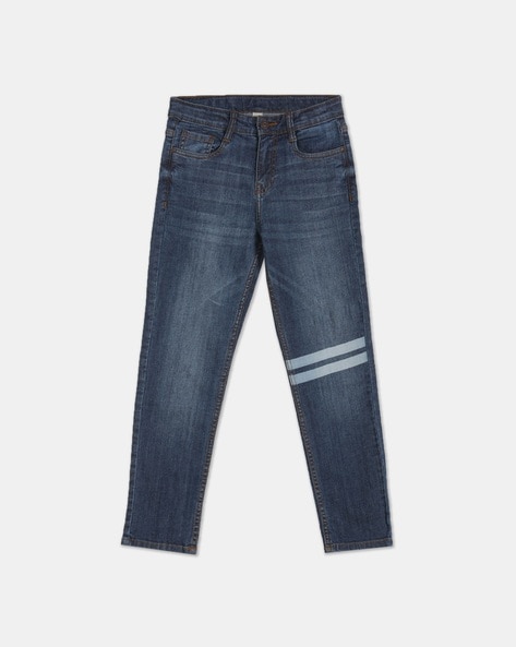 Stone-Wash Regular Fit Jeans