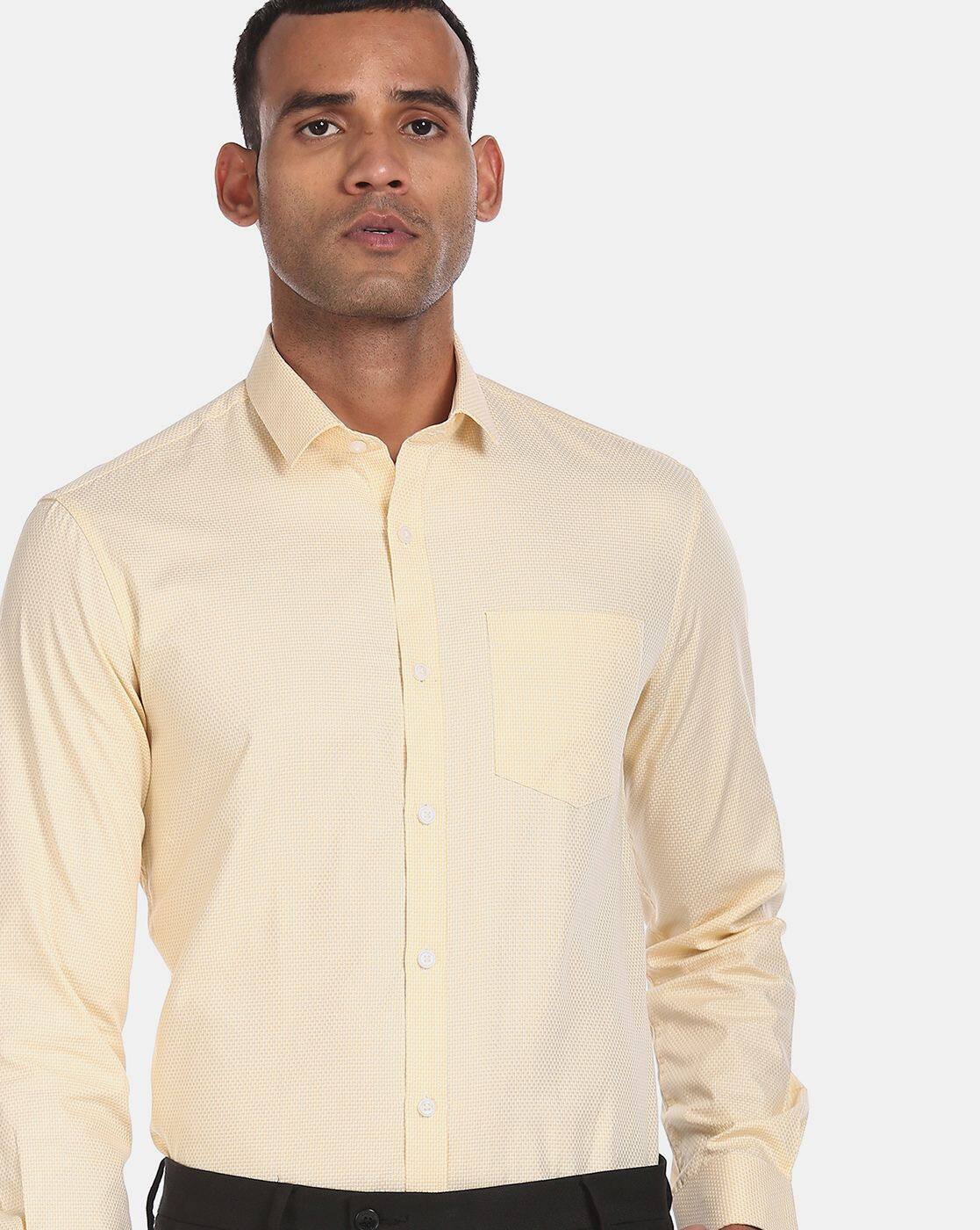 Buy Yellow Shirts for Men by EXCALIBUR 
