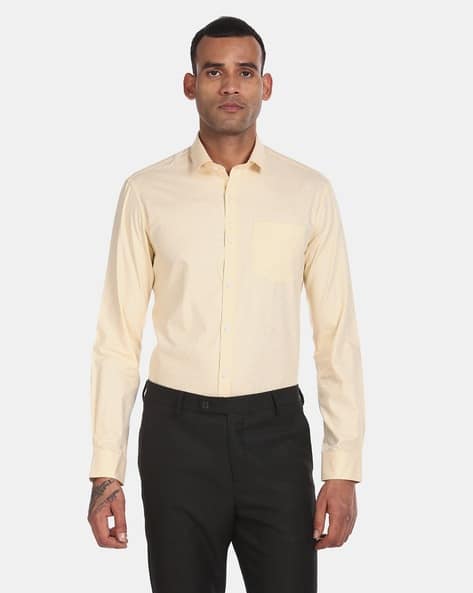 Buy Yellow Shirts for Men by EXCALIBUR 