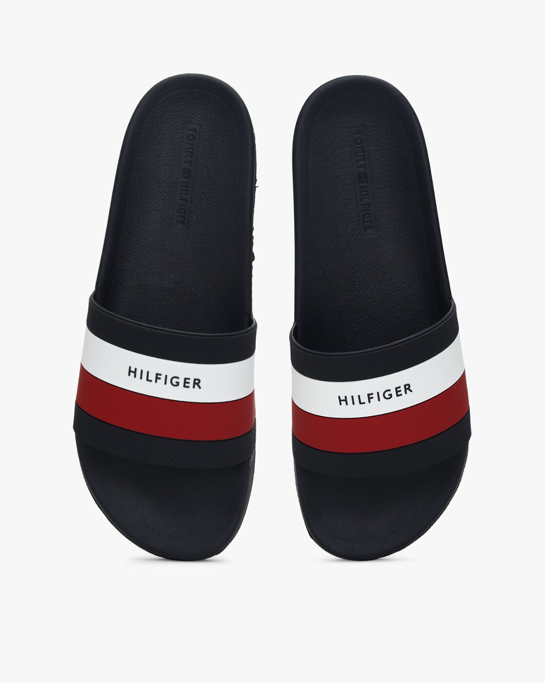 blue tommy hilfiger slides