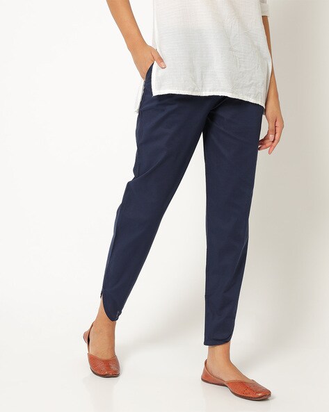 Ankle-Length Pants with Drawstring Waist Price in India