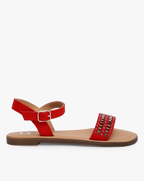 Buy Red Flat Sandals for Women by Dune London Online Ajio