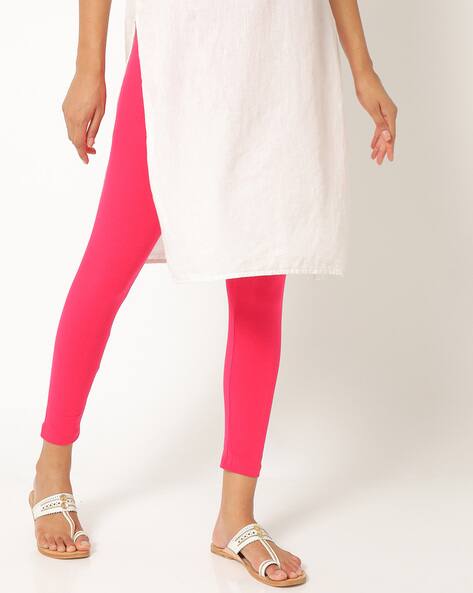 Red Leggings for Women by AVAASA MIX 