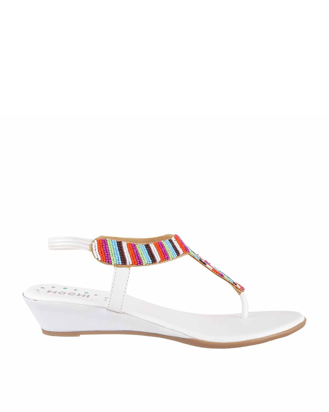 Buy White Heeled Sandals for Women by Mochi Online