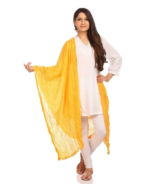 Crushed Cotton Dupatta Price in India