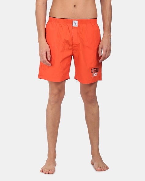 Buy Coral Orange Shorts for Men by . Polo Assn. Online 