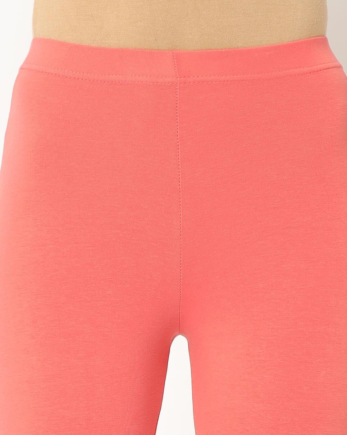 Buy Pink Leggings for Women by GO COLORS Online
