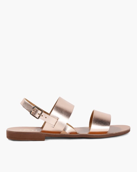 Buy Rose Gold Flat Sandals for Women by Dune London Online Ajio