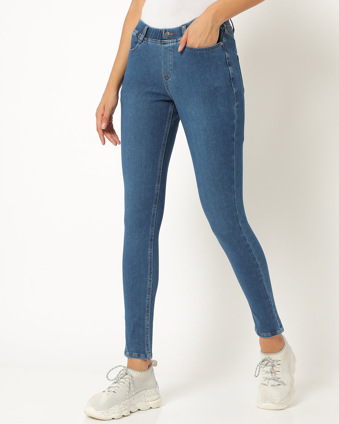 Buy Blue Jeans & Jeggings for Women by Go Colors Online