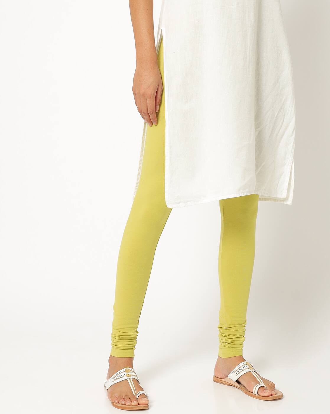 Buy Lime Yellow Salwars \u0026 Churidars for 