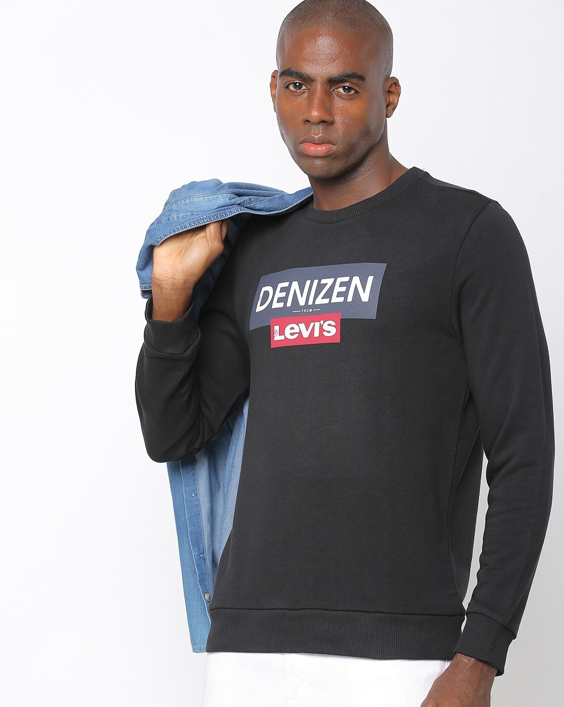 Buy Black Sweatshirt & Hoodies for Men by DENIZEN FROM LEVIS Online |  