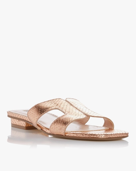 Buy Gold Heeled Sandals for Women by Dune London Online Ajio