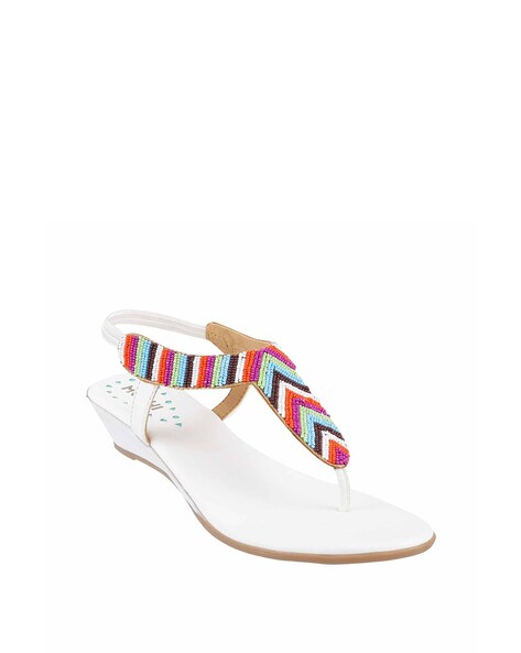 Buy White Heeled Sandals for Women by Mochi Online