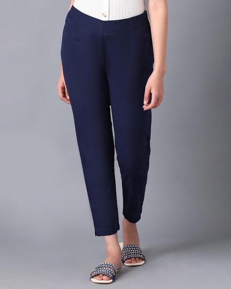 Women Solid Trousers Price in India