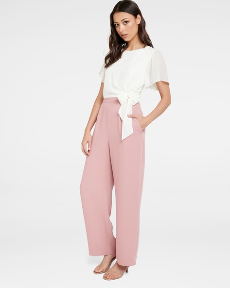 leonie frill sleeve jumpsuit