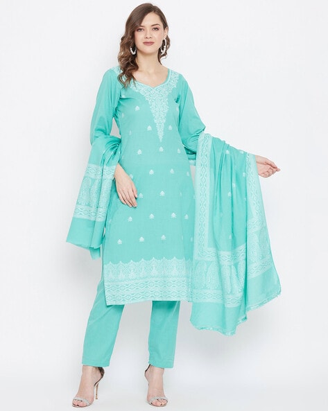 3-Piece Unstitched Dress Material Price in India