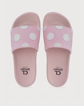 baby pink hugo boss sliders