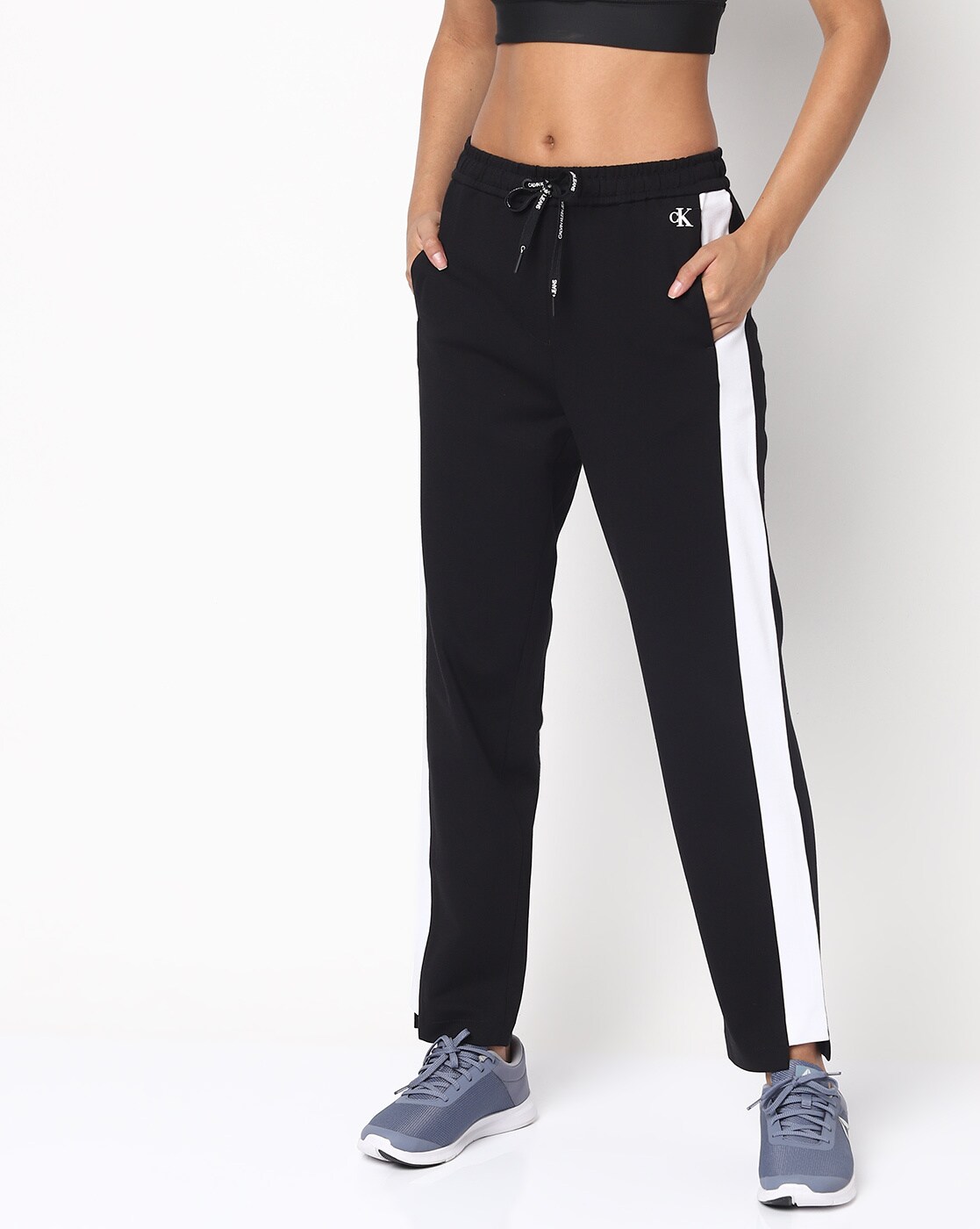 Buy Black Track Pants for Women by Calvin Klein Jeans Online