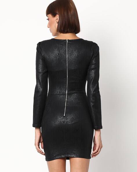 patterned bodycon dress