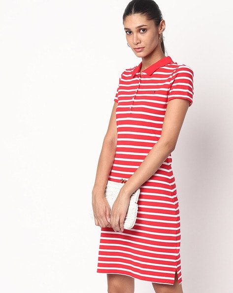 tommy hilfiger red t shirt dress