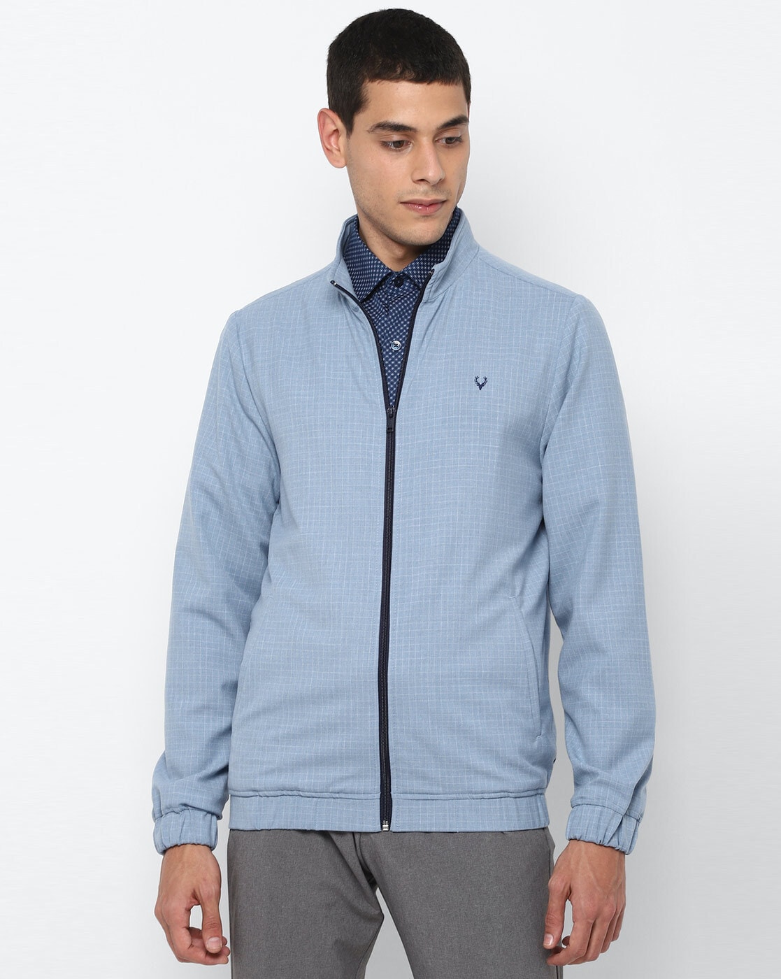 Allen solly blue outlet jacket