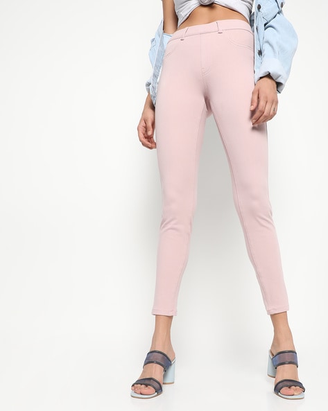 Buy Pink Jeans & Jeggings for Women by Fig Online