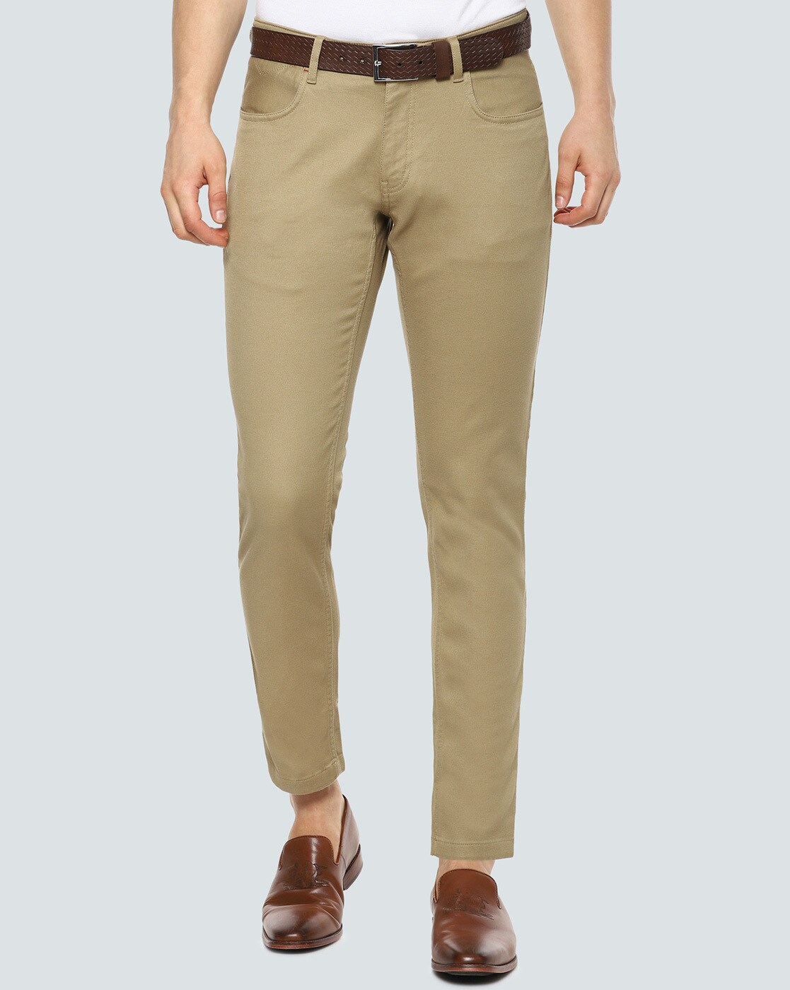 Buy Khaki Trousers & Pants for Men by LOUIS PHILIPPE Online | Ajio.com