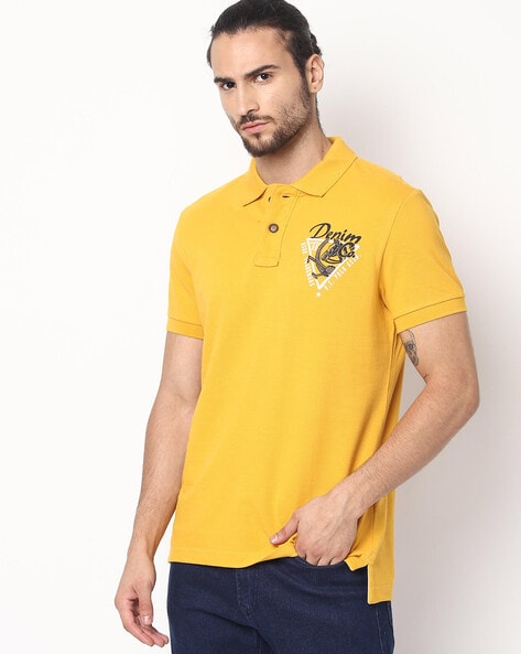 us polo yellow t shirt