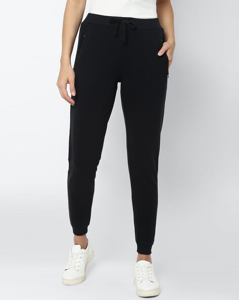 Buy BLACK RELAXED-MUCH DRAWSTRING JOGGERS for Women Online in India