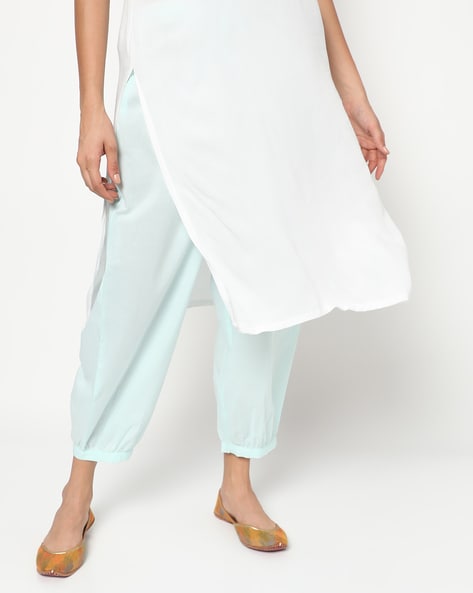 Ankle-Length Salwar with Drawstring Waistband Price in India