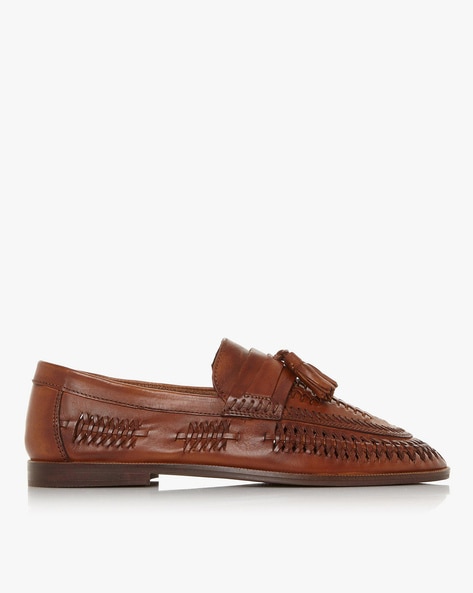 dune brown loafers