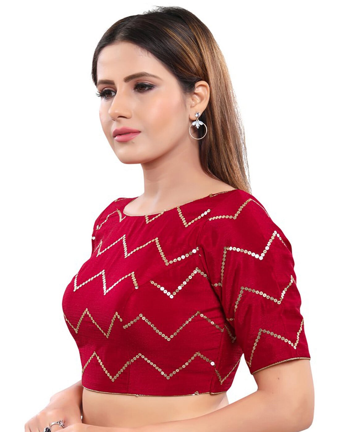 Buy Red Blouses for Women by SALWAR STUDIO Online