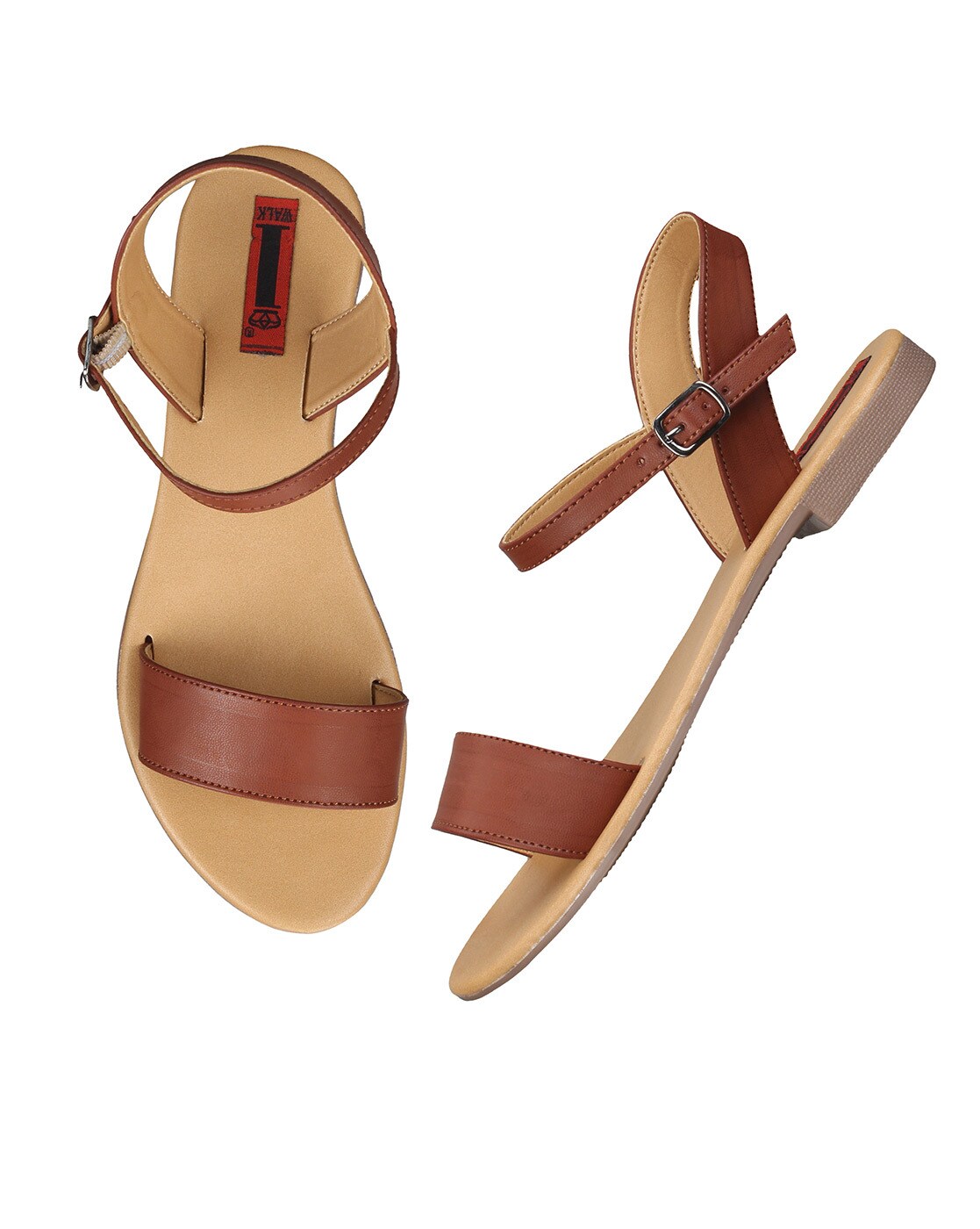 Buy Raid women cross strap ankle strap adjustable flat sandals black Online  | Brands For Less