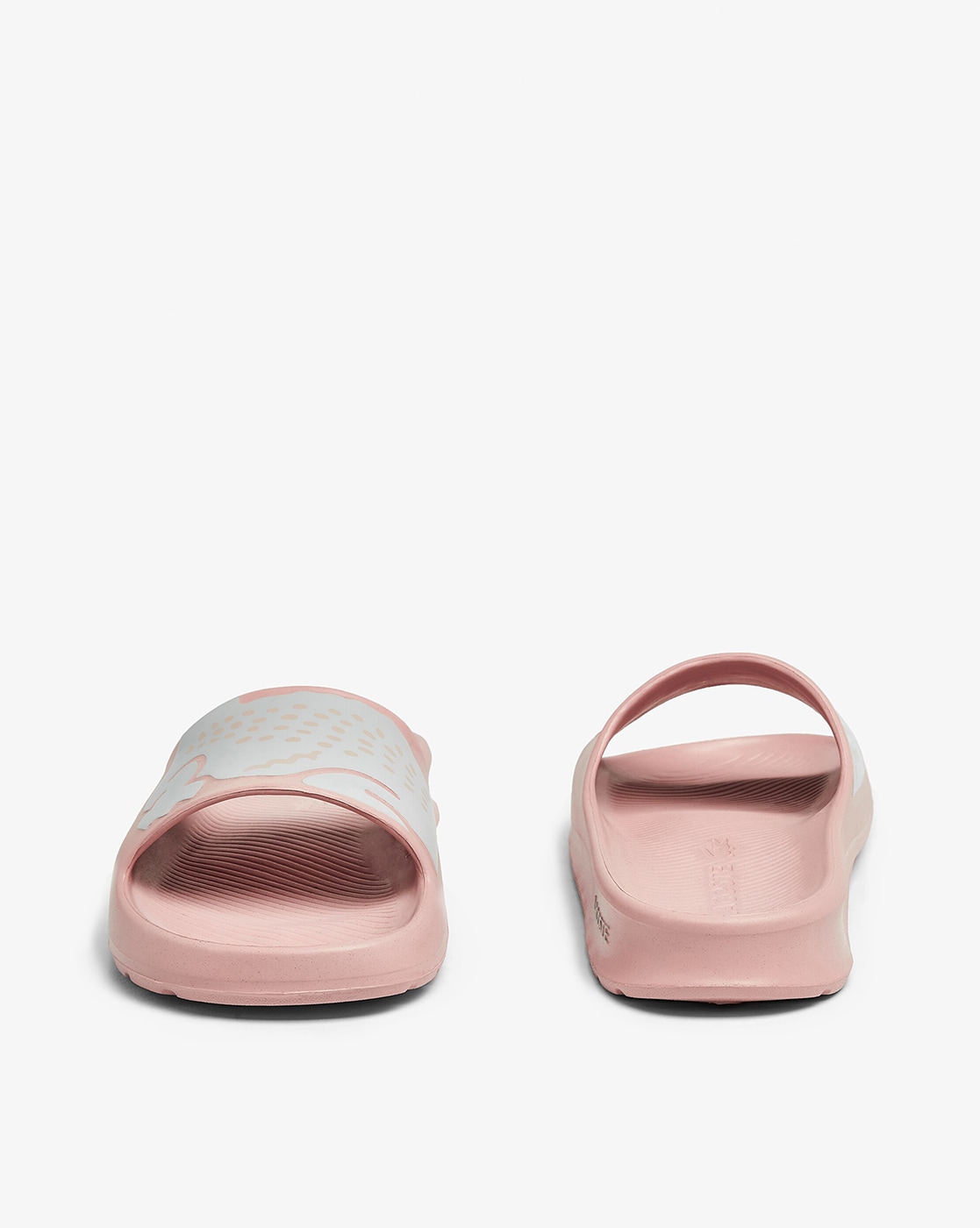 Lacoste croco slides online women's pink