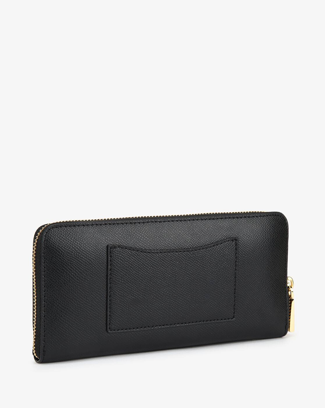 Buy Michael Kors Pocket Za Continental Zip-Around Wallet Black