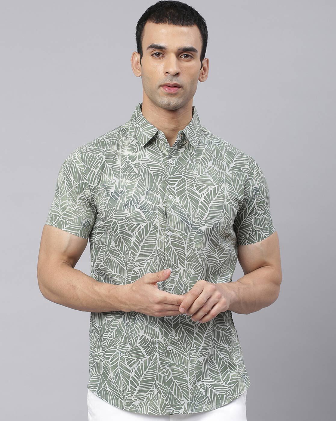 Buy Green Shirts for Men by DENNISLINGO PREMIUM ATTIRE Online 