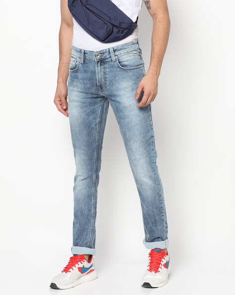 spykar light blue jeans