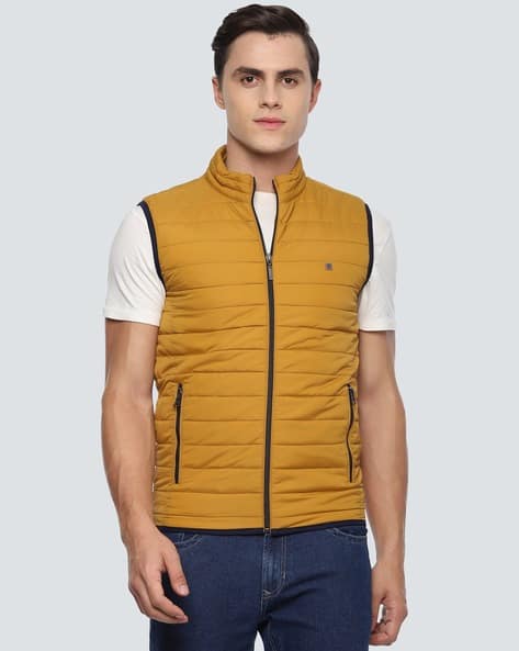 Quilted Zip-Front Gilet Jacket