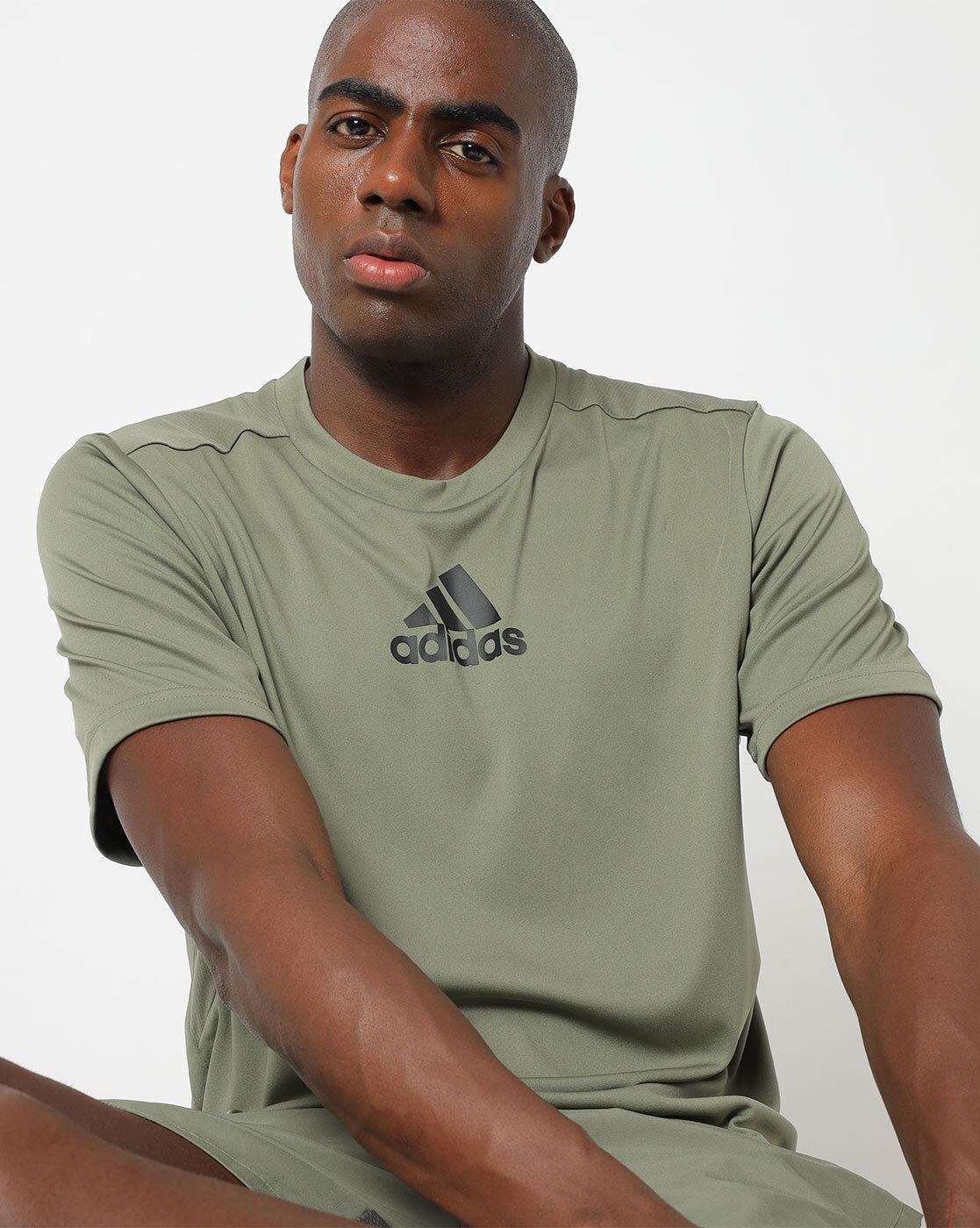 adidas olive green t shirt mens