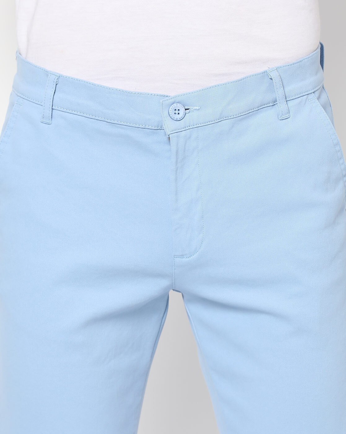 Buy Hackett London Blue Solid Trousers Online - 608299 | The Collective