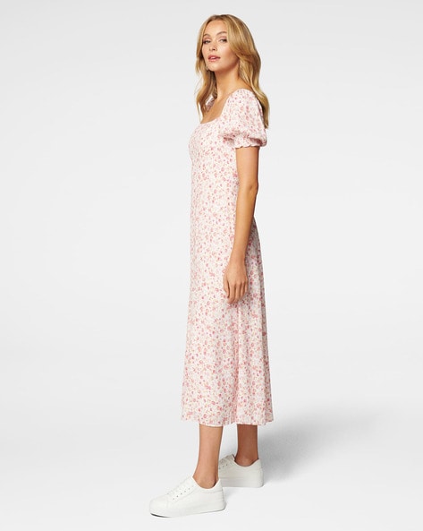 brianna printed midi dress