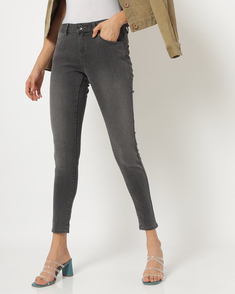 Buy Grey Jeans & Jeggings for Women by DNMX Online