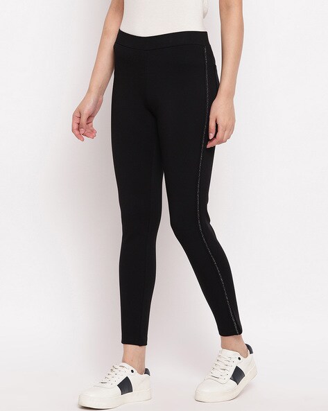 Mid-Rise Slim Fit Jeggings with Insert Pockets