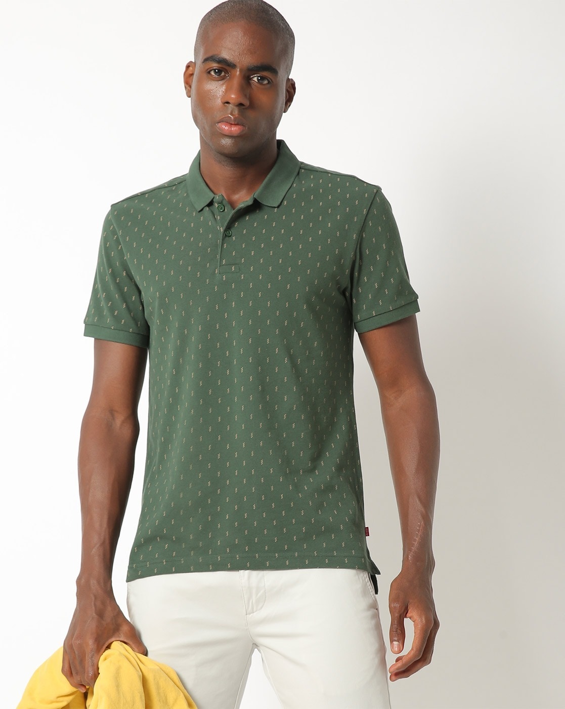 levi's green polo t shirt