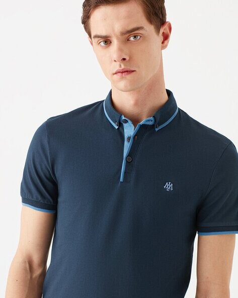 button down polo t shirt